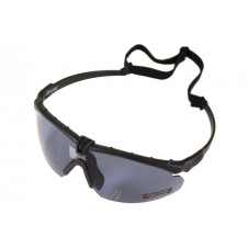 NUPROL Safety Glasses BATTLE PRO'S (with Insert), Smoked Lens - Black