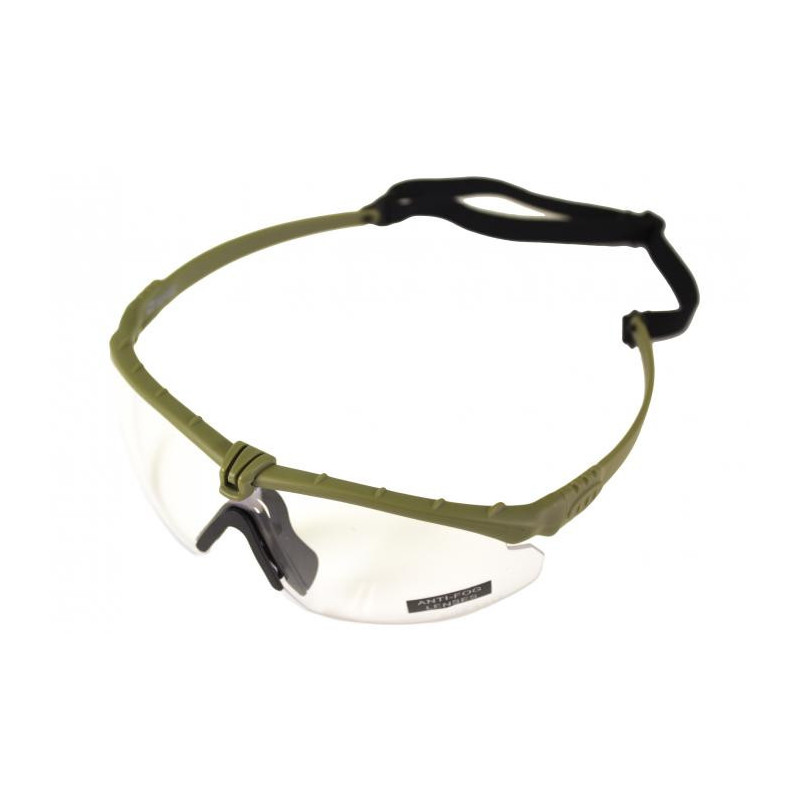 NUPROL Safety Glasses BATTLE PRO'S (with Insert), Clear Lens - Green NUPROL Safety Glasses BATTLE PRO'S (with Insert), Clear Lens - Green