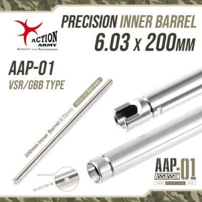 Action Army Precision Inner Barrel AAP-01 GBB, 6.03 mm - 200 mm