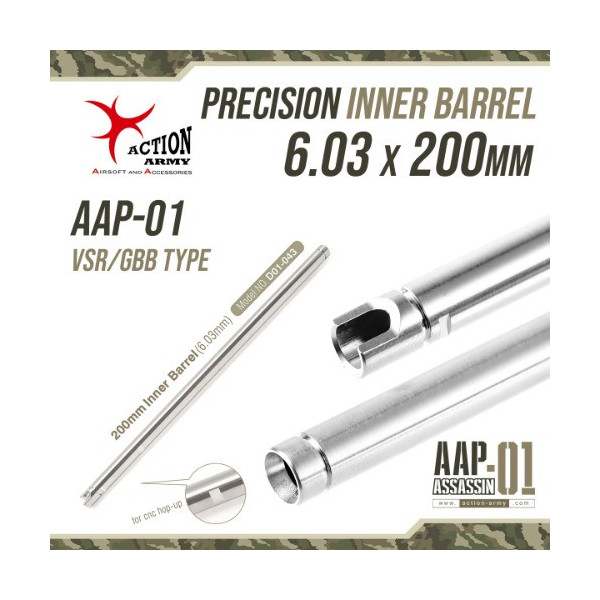 Action Army Precision Inner Barrel AAP-01 GBB, 6.03 mm - 200 mm