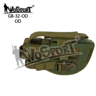 WoSporT Universal MOLLE Pistol Holster, Right Handed – Green