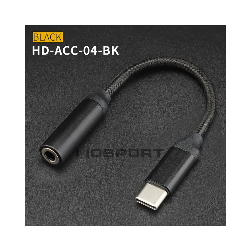 WoSporT USB-C Adapter for 3.5mm Jack – Black | ANAREUS EUROPE WoSporT USB-C Adapter for 3.5mm Jack – Black | ANAREUS EUROPE