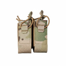 WoSporT DPMP MOLLE Double Pistol Magazine Pouch – Multicam