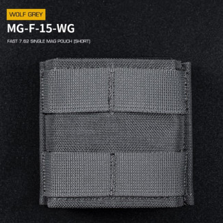 WoSporT FAST Type 7.62 (DMR) Magazine MOLLE Pouch – Grey | ANAREUS