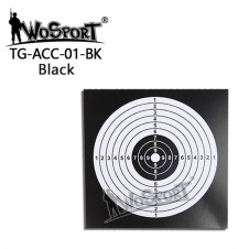 WoSporT 100 Pcs Training Target Sheets 140 × 140 mm – Black | ANAREUS