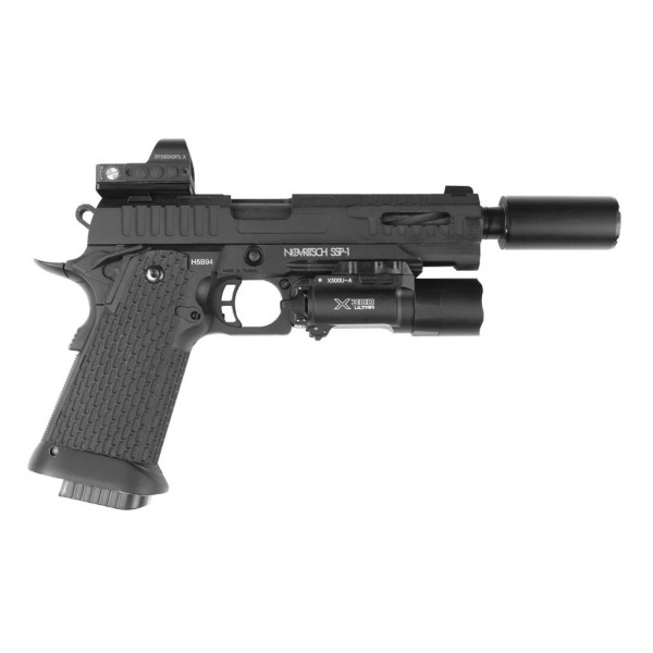 Novritsch SSP Hi-Capa CNC-adapter 14 mm-es CCW hangtompítóhoz – fekete