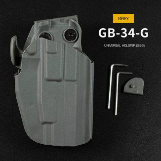 WST GB-34 Universal Holster for Compact Pistols, Right Hand - Grey