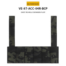 WoSporT Chest Rig MOLLE Expansion Panel – Multicam Black | ANAREUS