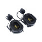 EARMOR M31H PLUS Electronic Hearing Protector, Helmet Mount - Black