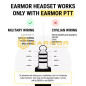 EARMOR M55 PTT, Kenwood / Baofeng 2-pin Connector EARMOR M55 PTT, Kenwood / Baofeng 2-pin Connector
