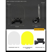 Flip-up QD Scope Lens / Sight Shield Protector - Black