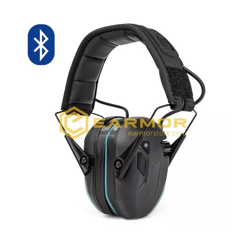 EARMOR M300T Bluetooth-os elektronikus hallásvédő – fekete