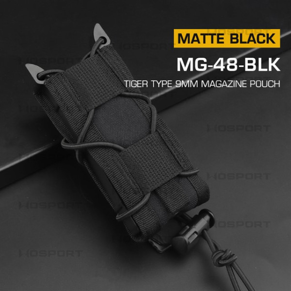 WoSport TIGER Type 9mm Pistol Magazine MOLLE Pouch – Black | ANAREUS