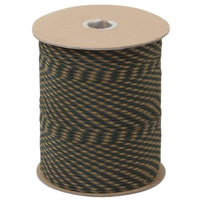 Nylon paracord zsinór tekercsen, 100 cm x 4 mm, Woodland