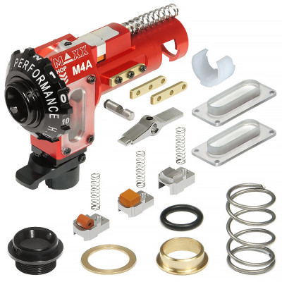 MAXX CNC Aluminum Hop-up Chamber M4A PRO (AEG) – Red | ANAREUS