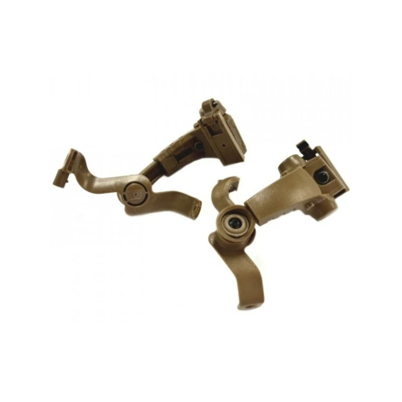EARMOR M16A Helmet Adapters for M32 PLUS Headset, ARC Mount - Coyote Brown EARMOR M16A Helmet Adapters for M32 PLUS Headset, ARC Mount - Coyote Brown