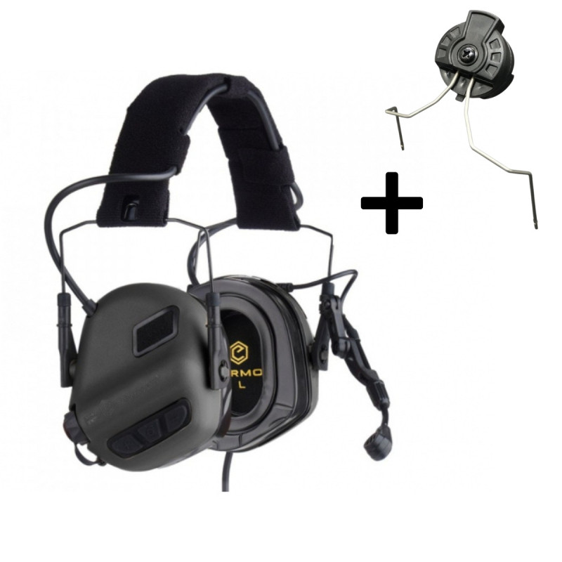 EARMOR M32 PLUS Electronic Tactical Headset, Headband / Helmet Mount - Black EARMOR M32 PLUS Electronic Tactical Headset, Headband / Helmet Mount - Black