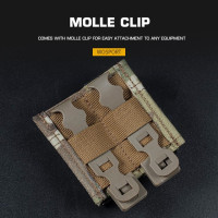WoSporT FAST 9 mm-es pisztoly-tárhoz való MOLLE kettős tok – Multicam