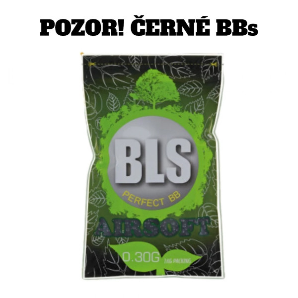 BLS BIO Airsoft Pellets 0.30g, 3300 BBs (Bag) - Black