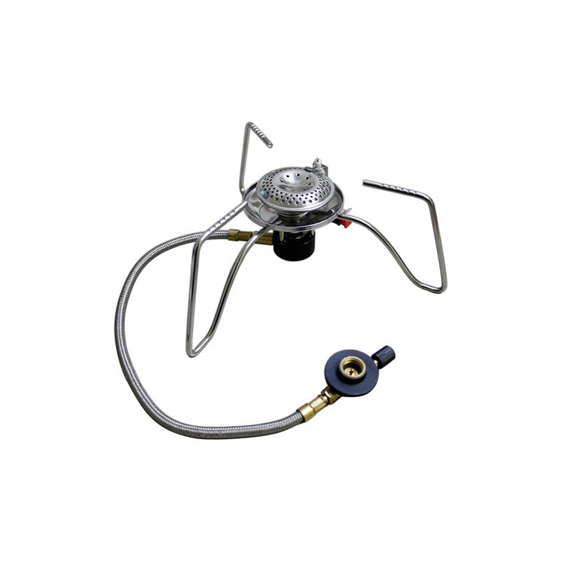 MIL-TEC Cooker with 3500W External Hose for Cartridge Screw - Silver