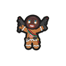 3D PVC-felvarró: GINGERBREAD MAN (65 × 65 mm) – Barna | ANAREUS