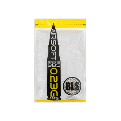 BLS PRECISION Airsoft Pellets 0.23g, 4300 BBs (Bag) - White