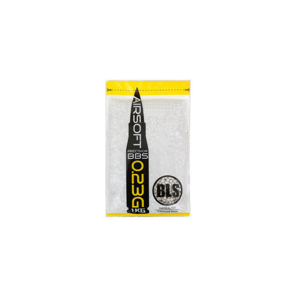 BLS PRECISION Airsoft-golyók 0,23 g, 4300 db (zsák) – fehér