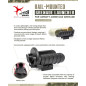 AA Mini RIS Rail Grenade Launcher for 40mm Grenade - Black