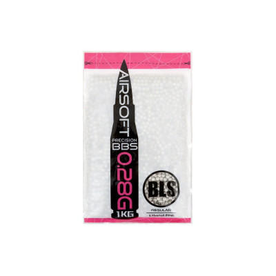 BLS PRECISION Airsoft Pellets 0.28g, 3500 BBs (Bag) - White