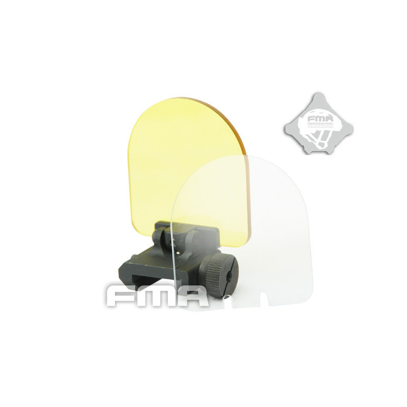 FMA Folding Protective Sight Lens Cove on RIS rail - Black FMA Folding Protective Sight Lens Cove on RIS rail - Black