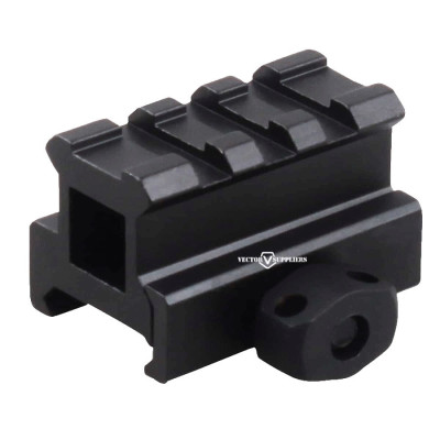 Vector Optics 0,83 hüvelykes (2,1 cm-es) Picatinny emelő sínrögzítő, rövid – fekete