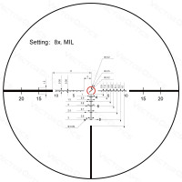 Vector Optics CONTINENTAL X8 1-8×24 ED TACTICAL SFP LPVO távcső