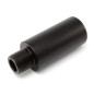 Aluminum silencer adapter for SVD sniper rifles