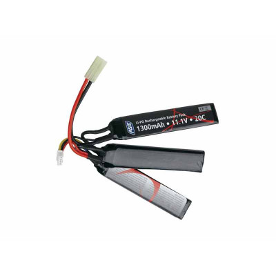 ASG Li-Pol akkumulátor 11,1 V, 1300 mAh, 20C, Tamiya – Crane (3 darabos)