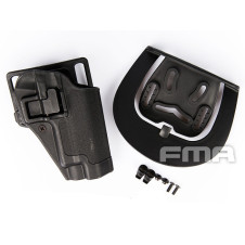 FMA CQC Serpa Belt Holster (SIG Sauer P226, P228), Right Hand - Black