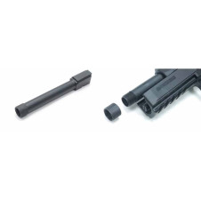 ASG CZ P-09 GBB Threaded Metal Outer Barrel, 14mm CCW - Black