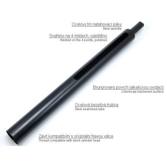 Steel cylinder for SW M24