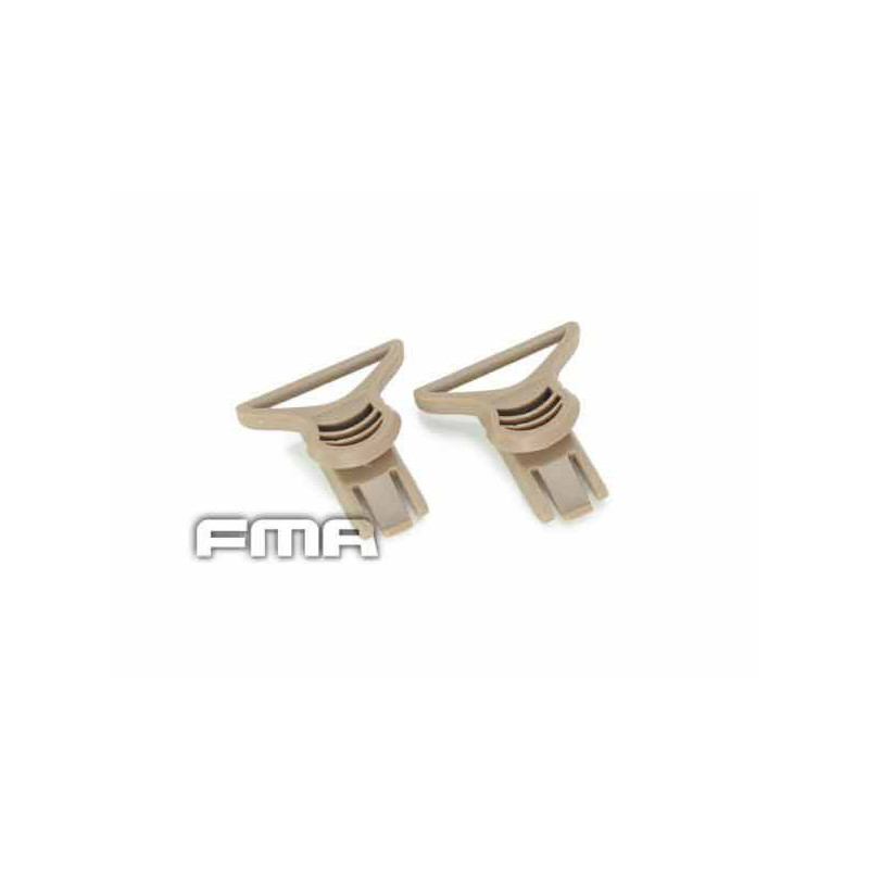 FMA ARC Goggle Swivel Clips for Helmet - Tan FMA ARC Goggle Swivel Clips for Helmet - Tan