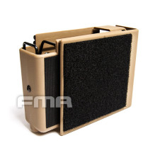 FMA Automatically Jacketed MOLLE Pistol Pouch for 4 Magazines - Tan