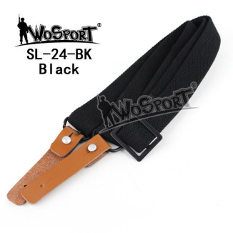 WoSporT 2-point Sling for pušky AK47 / AK74 / AKM – Black | ANAREUS