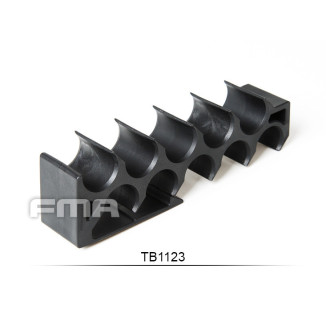 FMA 12GA Shotgun Shell Holder for Belt / MOLLE - Black