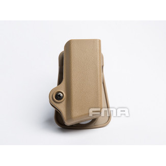 FMA Plastic Pouch for Pistol Magazine 9mm Luger - Tan