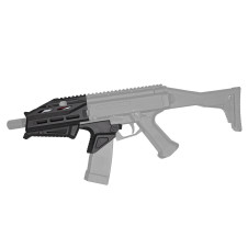 ASG ATEK taktikai ergonómiai készlet a CZ Scorpion EVO 3-hoz, nagy kapacitású tárral – fekete