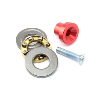 Washer, screw and thrust bearing for piston heads