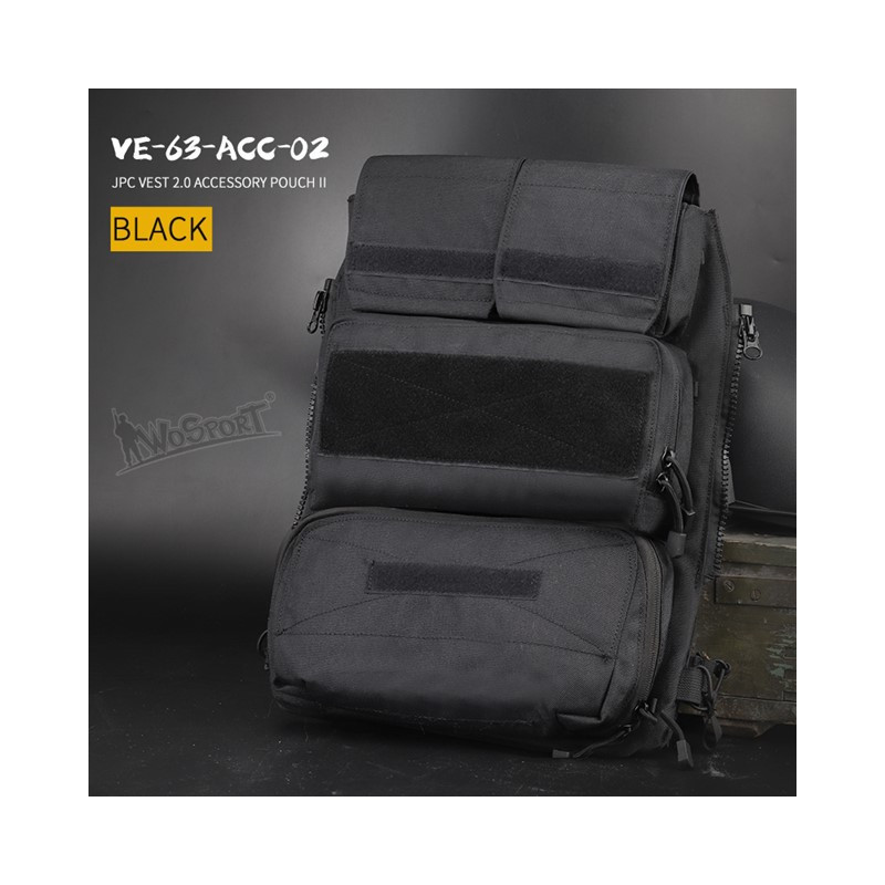 JPC vest 2.0 Accessory Bag II - Black JPC vest 2.0 Accessory Bag II - Black