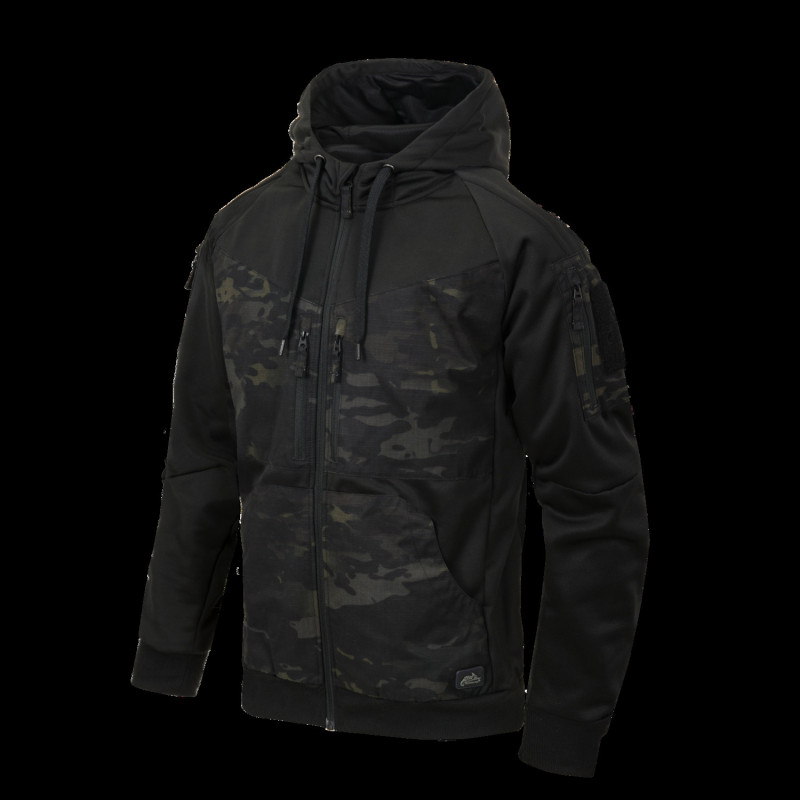 HELIKON ROGUE kapucnis pulóver (FullZip)® – Fekete/MultiCam® Fekete