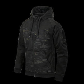HELIKON ROGUE kapucnis pulóver (FullZip)® – Fekete/MultiCam® Fekete