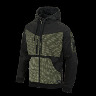 HELIKON ROGUE kapucnis pulóver (FullZip)® – Fekete/Desert Night Camo