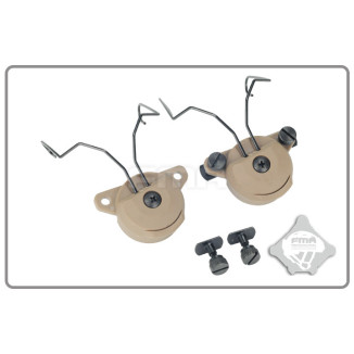 FMA EXFIL Helmet Mount for MSA Sordin Headset - Tan