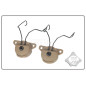 FMA EXFIL Helmet Mount for MSA Sordin Headset - Tan